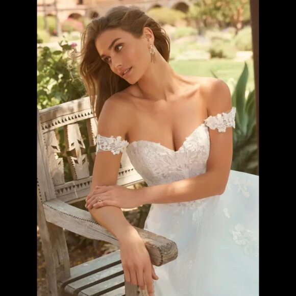 Maggie Sottero Harlem Wedding Dress US Size 10 - Picture 5 of 15